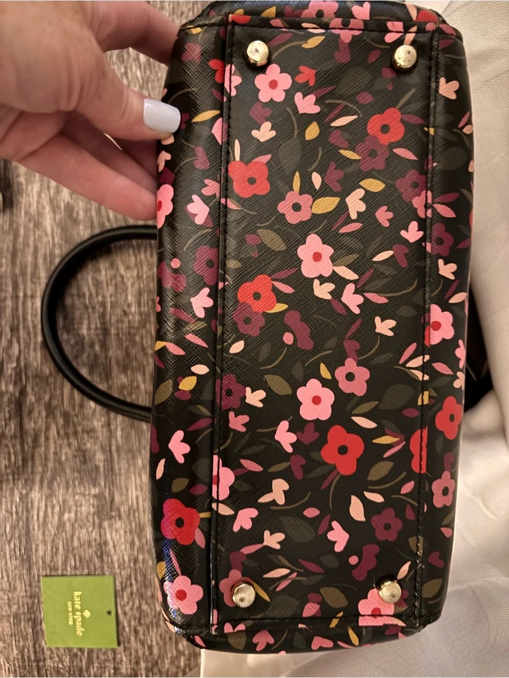 Kate Spade Cameron Street Boho Floral Small Lottie Satchel & Matching Wallet Set